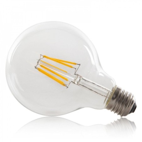 Ampoule LED E27 6W 432Lm 2000ºK Filament G95 40.000H