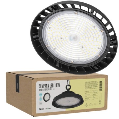 Suspension LED 100W réglable 72-120W, 18000Lm, Driver Lifud, 6000K