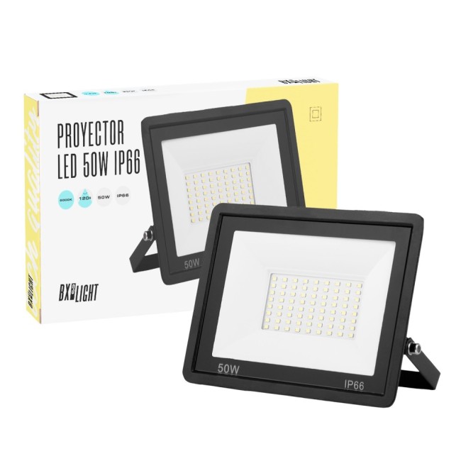 Projecteur LED 50W 6000Lm 6000ºK IP66 Réglable 60.000H