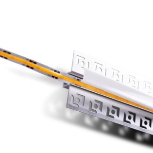 Profil en aluminium encastré pour bande LED de 9 mm, 1 m, IP25, certifié CE