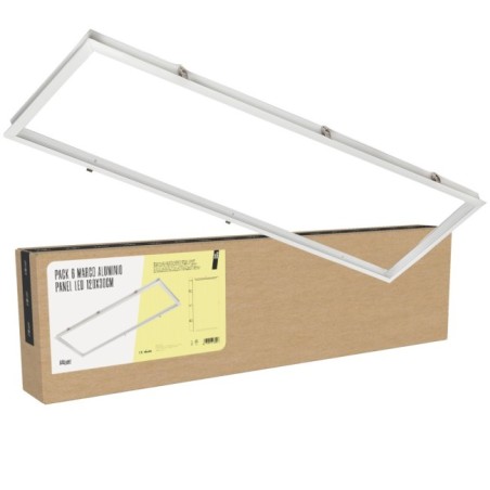 Cadre en aluminium pour panneau LED 120x30 cm avec certificats CE et RoHS