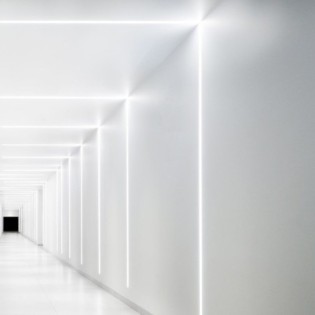 Profil en aluminium encastré pour bande LED de 9 mm, 2 m, IP25