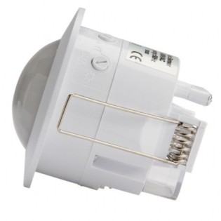 Détecteur de mouvement encastré 360°, ABS, IP25, 220-240V, Ø75,5x74,5mm
