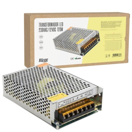 Transformateur AC/DC 230V à 12V 10A 120W IP20