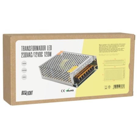 Transformateur AC/DC 230V à 12V 10A 120W IP20
