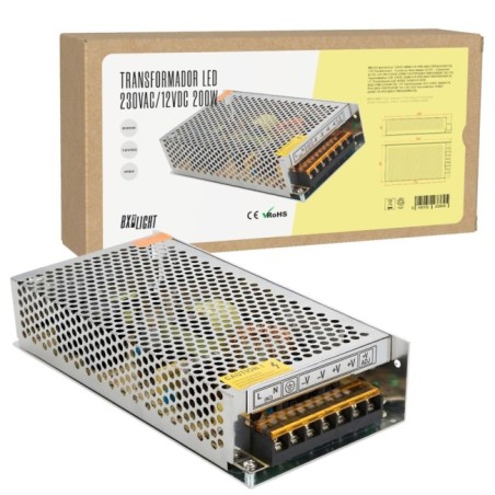 Transformateur 12V 17A IP25 Aluminium 198x97x42mm