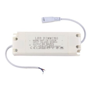Driver LED 24W, 45-84VDC, 600mA, Dimmable, IP20, Classe II