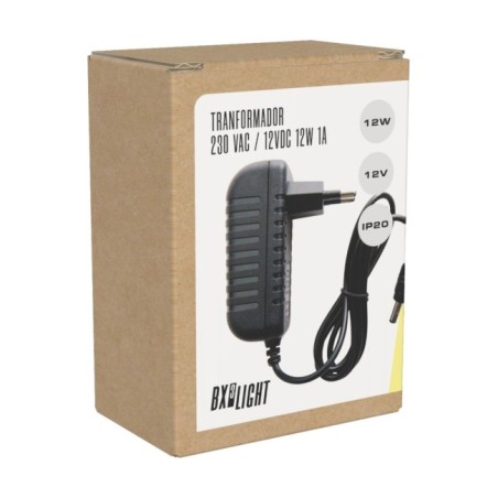 Transformateur LED 12W 1A ABS IP25 230VAC/12VDC CE RoHS