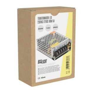 Transformateur AC/DC 230V à 12V 5A 60W IP20 Aluminium