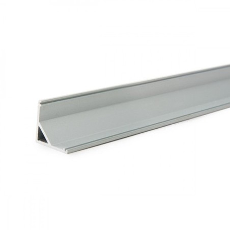 Profil en aluminium pour bande LED d'angle 2m avec diffuseur opale