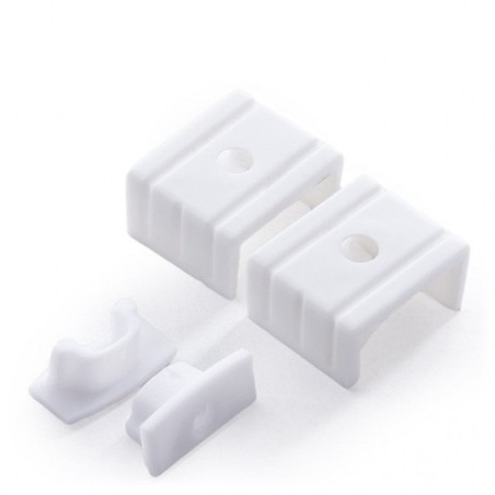 Profil en aluminium pour bande LED avec diffuseur opale de 1M