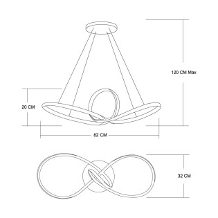 Lampe de plafond LED Lidias CCT Dim Smart (60W)