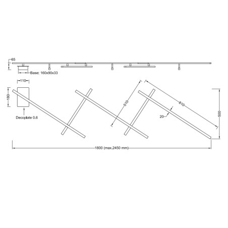 Plafonnier LED Indira (25W)