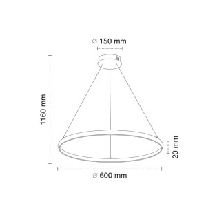 Lampe de plafond LED Tiamis (52W)
