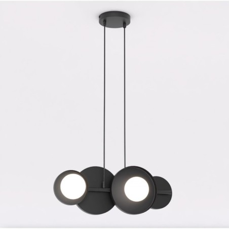 Suspension Aurevo noire (4 lumières)