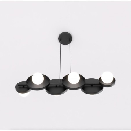 Suspension Aurevo noire (6 lumières)