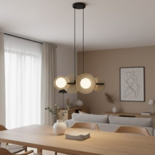 Suspension Aurevo moka (4 lumières)