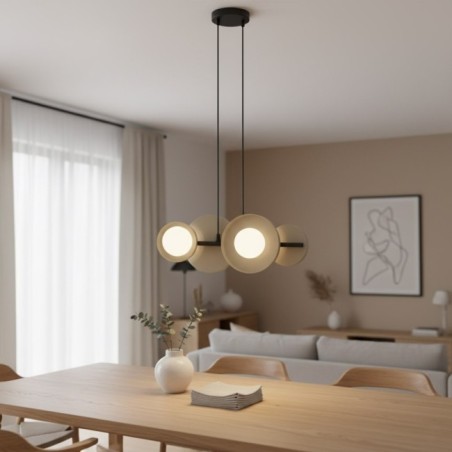 Suspension Aurevo moka (4 lumières)