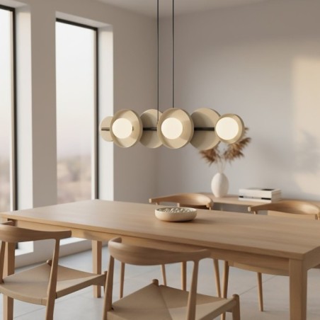 Suspension Aurevo moka (6 lumières)