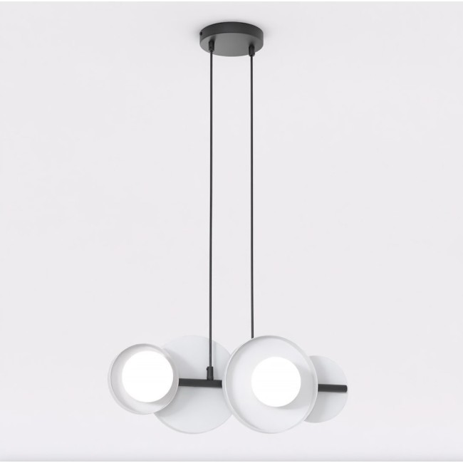 Suspension Aurevo gris (4 lumières)
