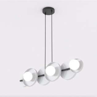 Suspension Aurevo gris (6 lumières)