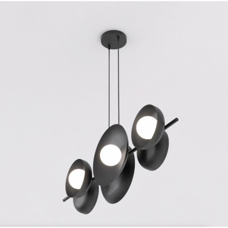 Suspension Cirion noire (6 lumières)