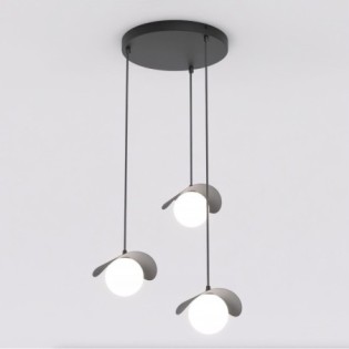 Suspension Serelia noire (3 lumières)