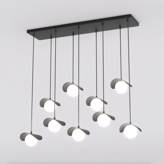 Suspension Serelia noire (9 lumières)