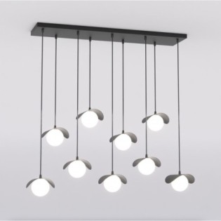 Suspension Serelia noire (9 lumières)