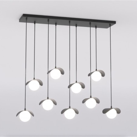 Suspension Serelia noire (9 lumières)