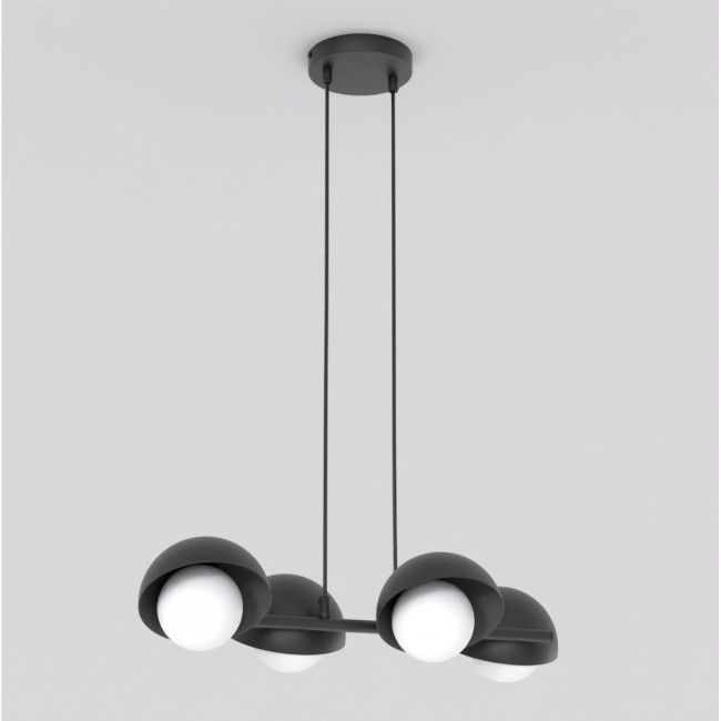 Suspension Nordessa noire (4 lumières)