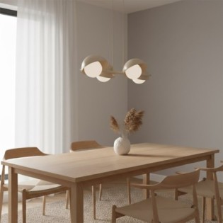 Suspension Nordessa moka (4 lumières)