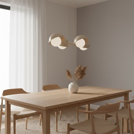 Suspension Nordessa moka (4 lumières)