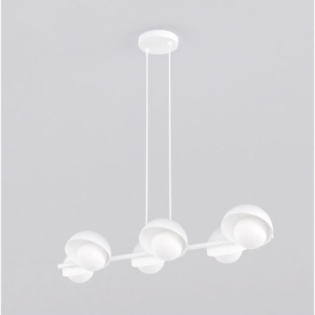 Suspension Nordessa blanche (6 lumières)