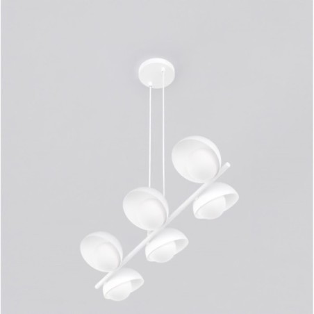 Suspension Nordessa blanche (6 lumières)