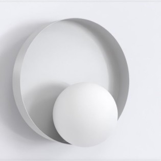 Applique murale Halvia gris.