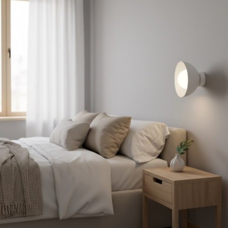 Applique mural Lumora blanc.