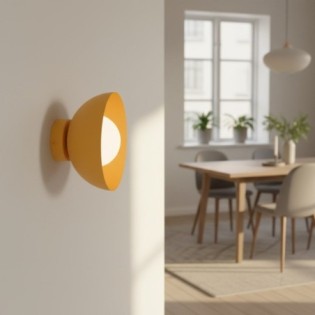 Applique mural Lumora orange.