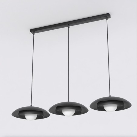 Suspension Arka noire (3 lumières)