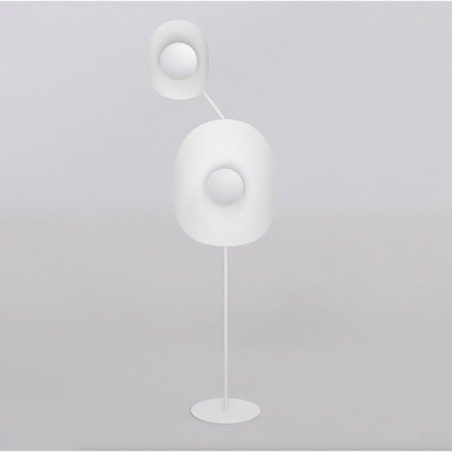 Lampe sur pied Lysia blanche (2 lumières)