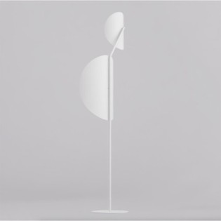 Lampe sur pied Lysia blanche (2 lumières)