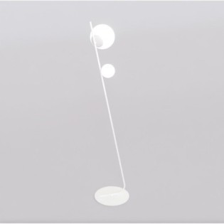 Lampe sur pied Zayra blanche (2 lumières)