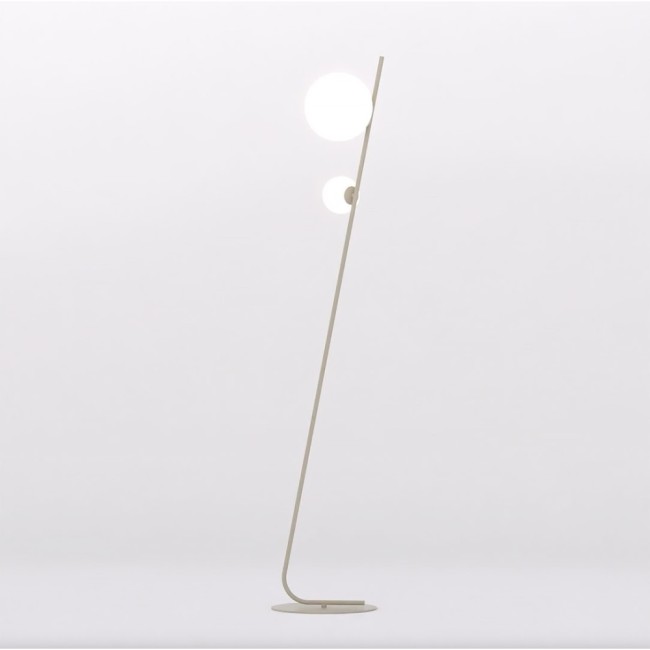Lampe sur pied Zayra moka (2 lumières)