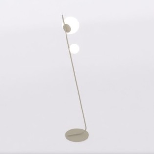 Lampe sur pied Zayra moka (2 lumières)