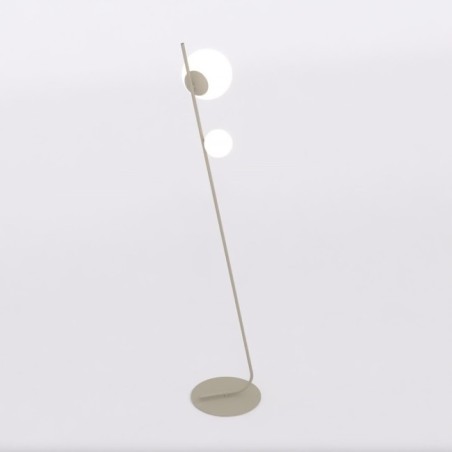 Lampe sur pied Zayra moka (2 lumières)