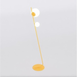 Lampe sur pied Zayra orange (2 lumières)