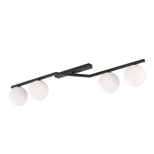 Lampe de plafond Aurelis opale (4 lumières)