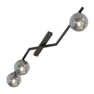 Lampe de plafond Aurelis graphite (3 lumières)