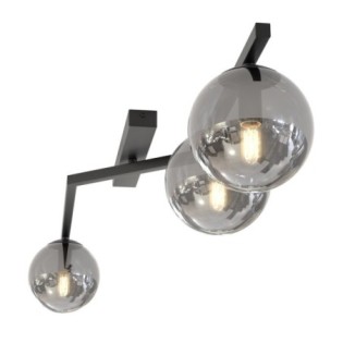 Lampe de plafond Aurelis graphite (3 lumières)