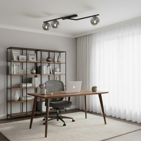 Lampe de plafond Aurelis graphite (3 lumières)